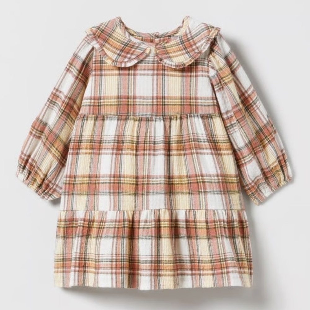 Zara girls plaid dress